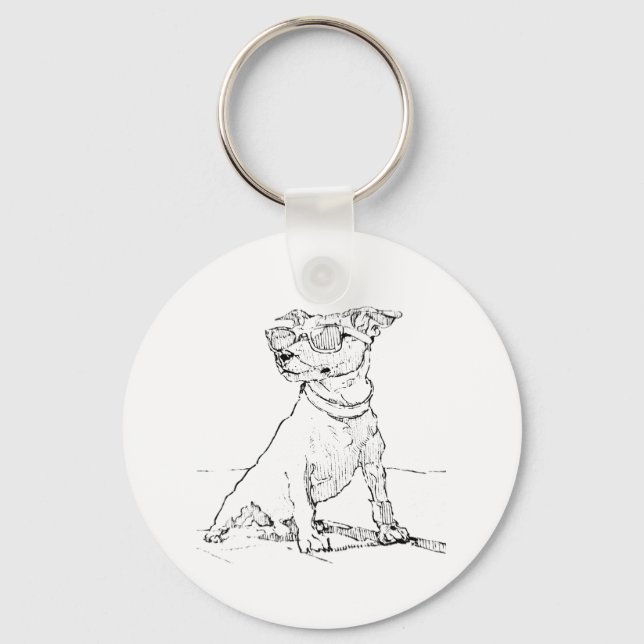 Jack Russell Terrier  Schlüsselanhänger (Vorderseite)