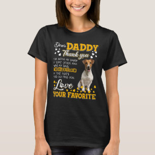 Jack Russell Terrier Sehr geehrter Daddy Danke für T-Shirt