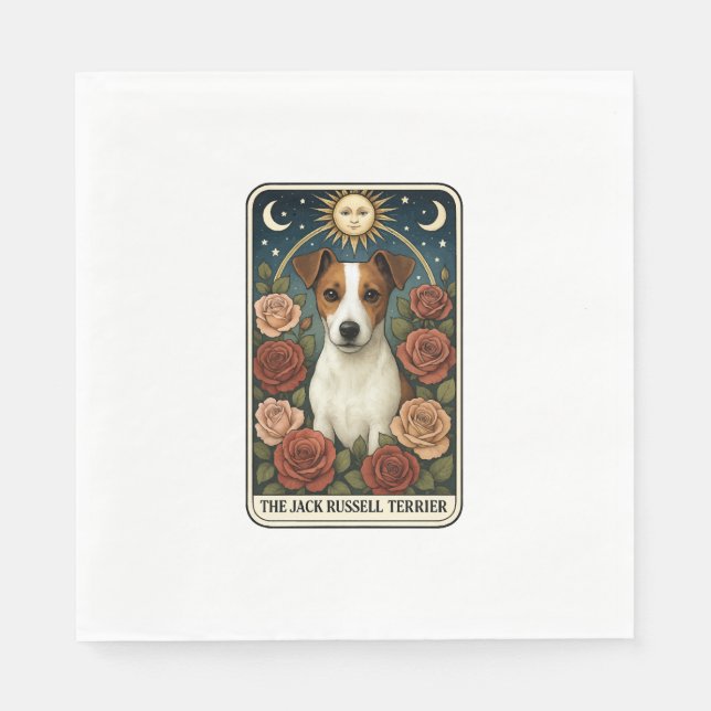 Jack Russell Terrier Serviette (Vorderseite)
