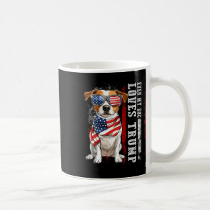Jack Russell Terrier Sogar mein Hund liebt Trump L Kaffeetasse