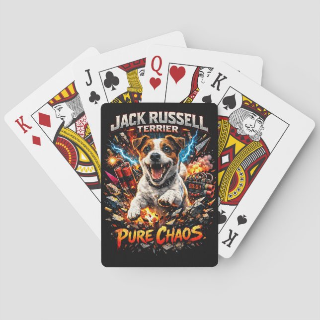Jack Russell Terrier Spielkarten (Rückseite)