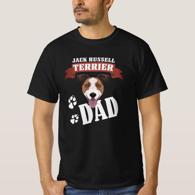 Jack Russell Terrier Vater, Hund Vater T-Shirt (Vorderseite)
