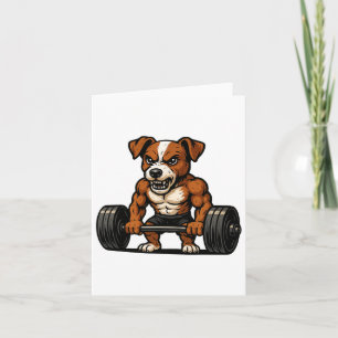 Jack Russell Terrier Weightlift Bodybuilder Wor Karte