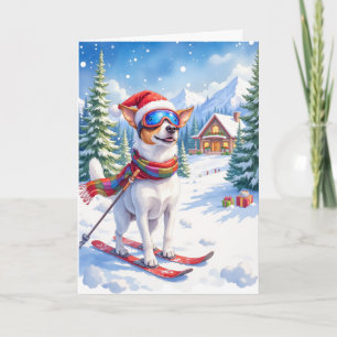 Jack Russell Terrier Weihnachten Skigebiet Urlaub  Karte