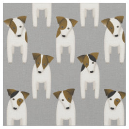 Jack Russell Terriers gute Hunde stehend gewartet Stoff