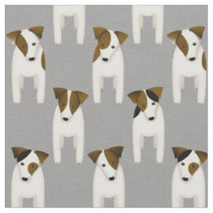 Jack Russell Terriers gute Hunde stehend gewartet Stoff
