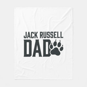 Jack Russell Vater Vintage Pfotenabdruck-Shirt-Des Fleecedecke