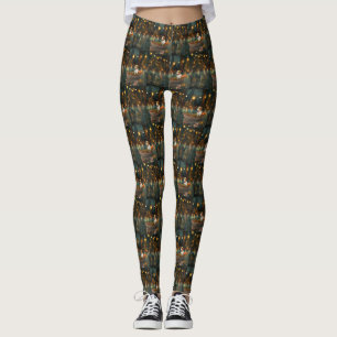 Jack Russell Weihnachtsreise Leggings