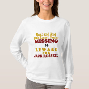 Jack-Russellterrier-u. -ehemann-vermisste T-Shirt
