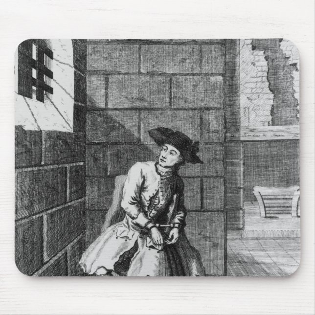 Jack Shepperd in Newgate Gefängnis, 1724 Mousepad (Vorne)