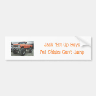 Jack sie herauf Jungen-fette Küken… Autoaufkleber