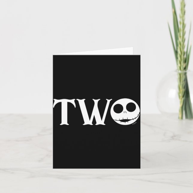 Jack Skellington First Birthday Two Baby  Karte (Vorderseite)