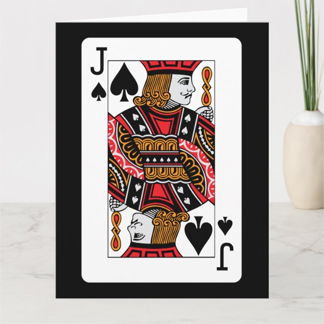 Jack Spades Karte (Vorderseite)
