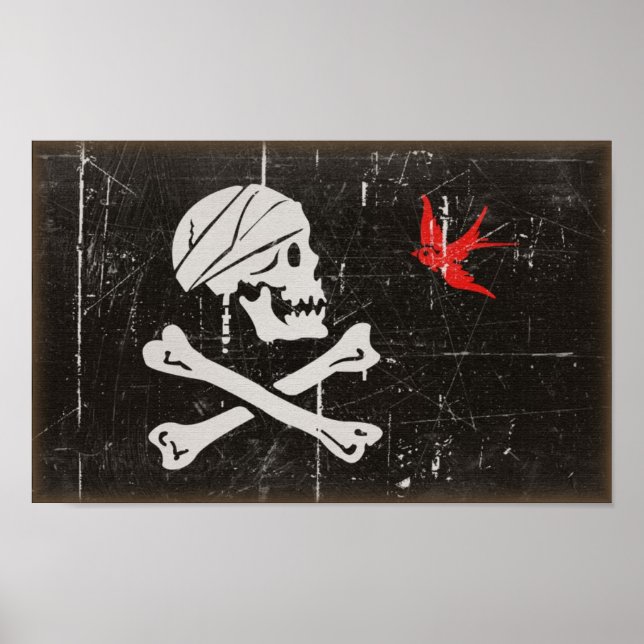 Jack Sparrow-Piratenflagge Poster (Vorne)