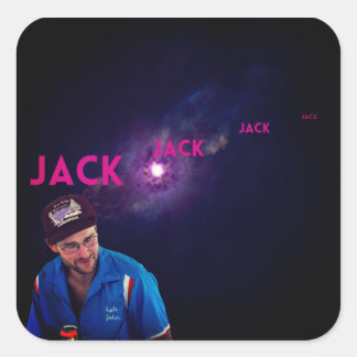Jack - Sprechschleifen aus dem Weltraum Quadratischer Aufkleber