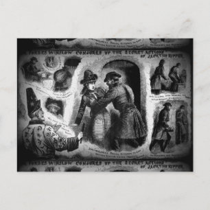Jack the Ripper-Illustrierte Polizeinachrichten-Wi Postkarte