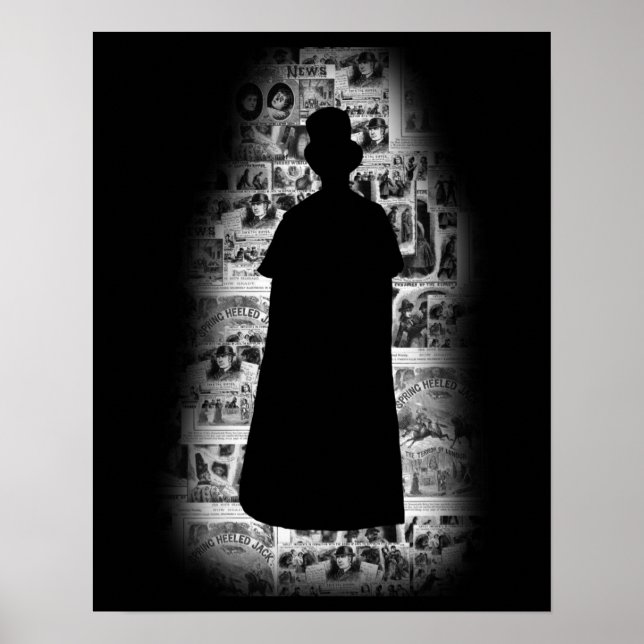 Jack the Ripper Silhouette Poster (Vorne)