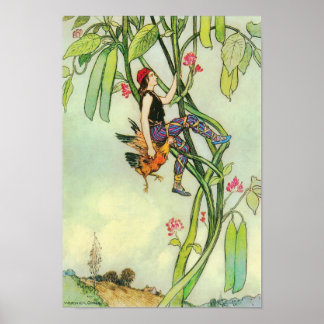 Jack und Beanstalk von Warwick Goble Poster