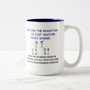 Jack UND DER BEANSTALK...Tasse. Zweifarbige Tasse