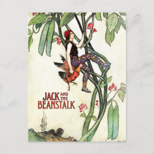 Jack und die Bohnenstange Postkarte