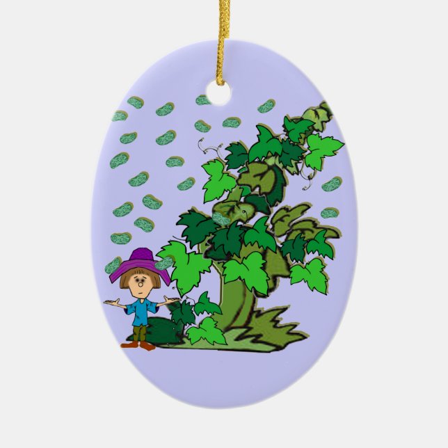 Jack und die Bohnenstangenverzierung Keramik Ornament (Vorne)