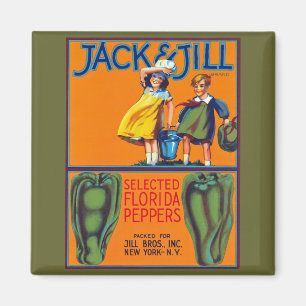 Jack und Jill Florida Paprikaschoten Magnet