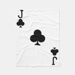 Jack von Clubs Kostüm Halloween Kartendecke Fleecedecke