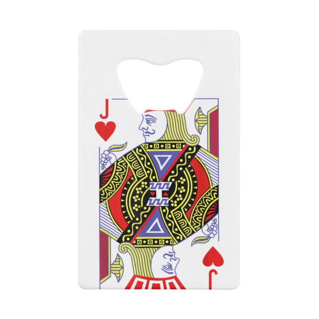 Jack von Hearts Royal Flush Kostüme Halloween Play Geldbeutel Flaschenöffner (Vorderseite)