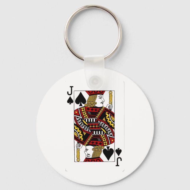 Jack von Spades.png Schlüsselanhänger (Vorderseite)