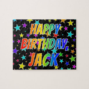 "JACK" Vorname, Fun "GLÜCKLICHER BIRTHTAG"
