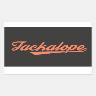 Jackalope ステッカー(長方形4枚入り) rechteckiger aufkleber