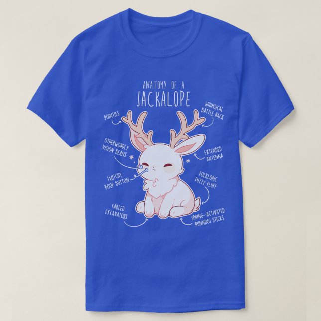 Jackalope Anatomie T-Shirt (Design vorne)