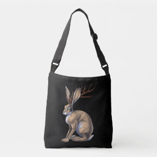 Jackalope Cryptid Animal Tragetaschen Mit Langen Trägern