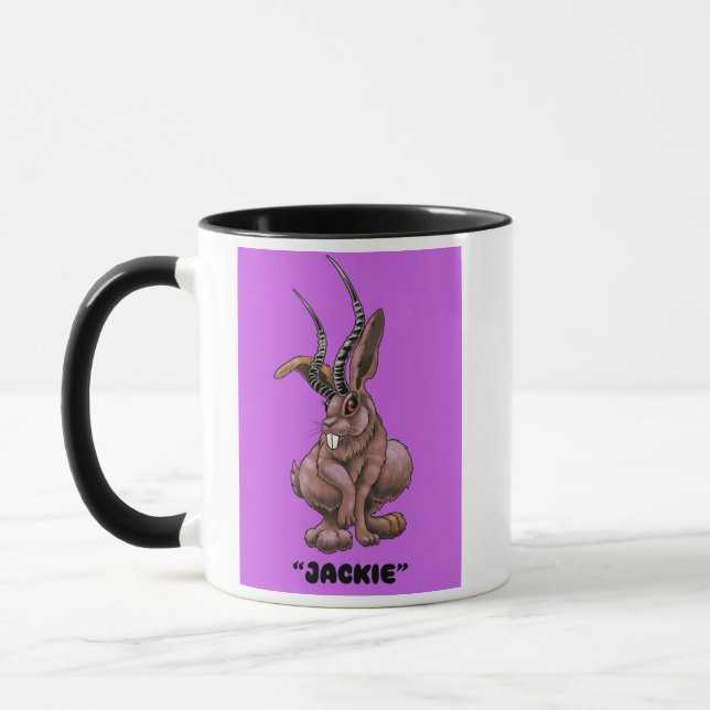 Jackalope "Jackie" Cryptid tasse de café (Gauche)