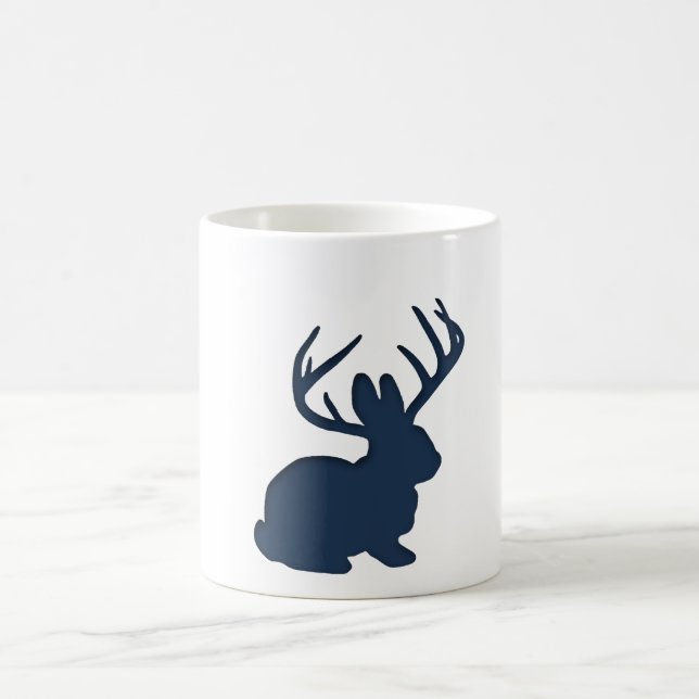 Jackalope Marine-Blau Kaffeetasse (Mittel)
