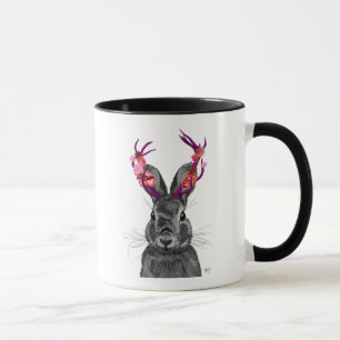 Jackalope mit den rosa Geweihen Tasse