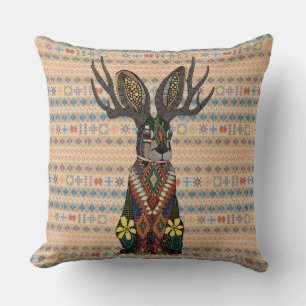 Jackalope oregon Blassbraun Kissen
