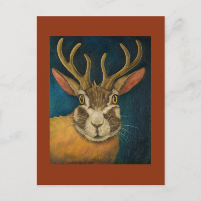 Jackalope Postkarte (Vorderseite)