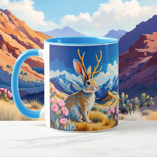 Jackalope-Sichtung Text oder Name Kaffee Tasse (Von Creator hochgeladen)