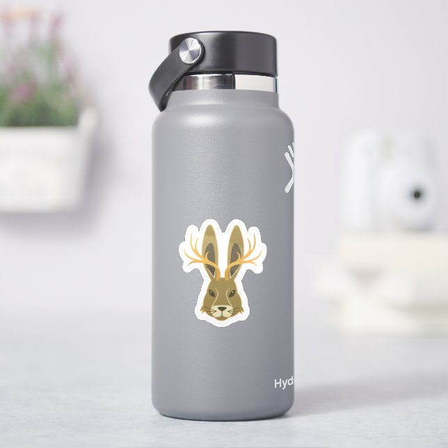 Jackalope, Vinyl Sticker (HydroFlask)