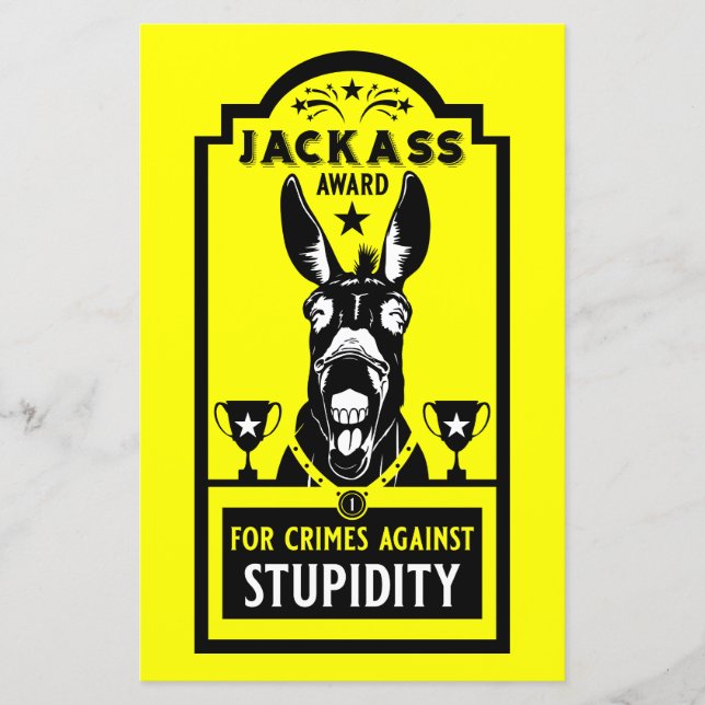 Jackass Award (Vorderseite)