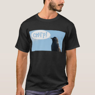 Jackdaw (Corvus monedula) sagt chirp. T-Shirt
