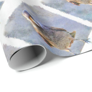 Jackdaw Watercolor Geschenkpapier