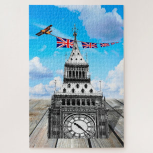 Jacke für die Gewerkschaft London, Big Ben & Airpl