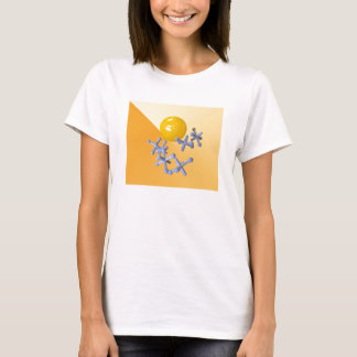 Jacke und Ball-T-Shirt Babyboomersechziger jahre T-Shirt