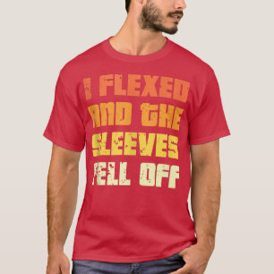 Jacked Bodybuilder floh ich und die Ärmel fielen v T-Shirt