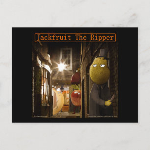 Jackfruit The Ripper Funny Rick London Postkarte