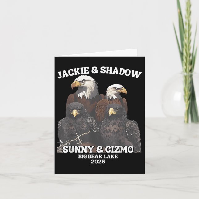 Jackie and Shadow Sunny and Gizmo Big Bar Lake 20 Karte (Vorderseite)