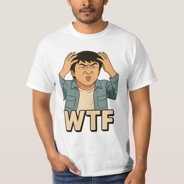 Jackie Chan Mème T-Shirt - Style Art Ghibli (Devant)