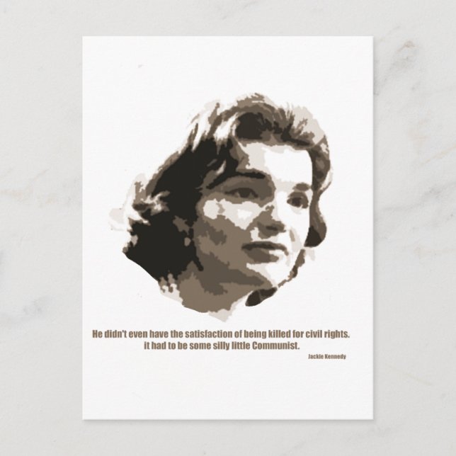 Jackie Kennedy Postkarte (Vorderseite)